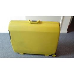 Samsonite koffer groen/ geel