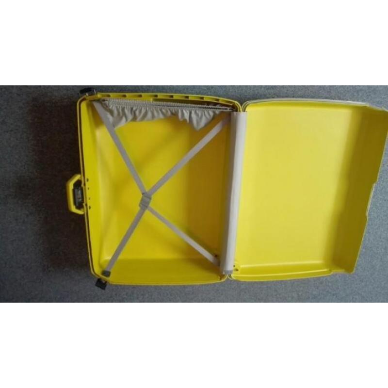 Samsonite koffer groen/ geel
