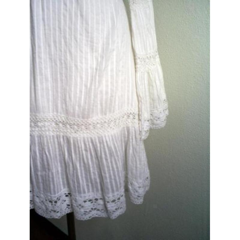 =NIEUW= witte MISS JUNE isla ibiza style jurk mt.38 met kant