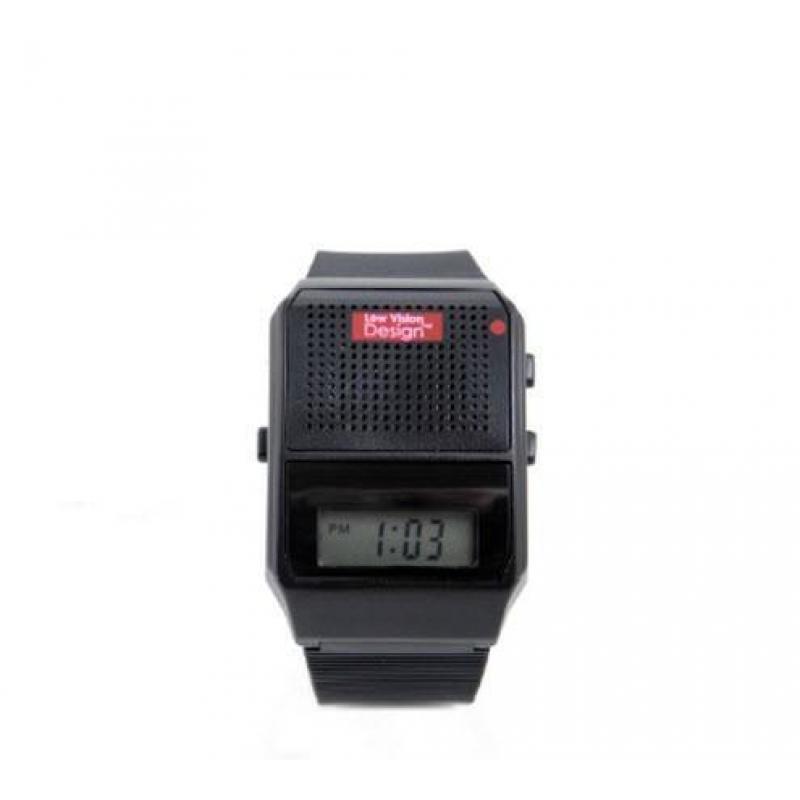 Low Vision Design Nederlands sprekend horloge zwart