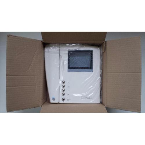 5x BTicino video telefoon BT344804 Legrand wit/zwart 4inch