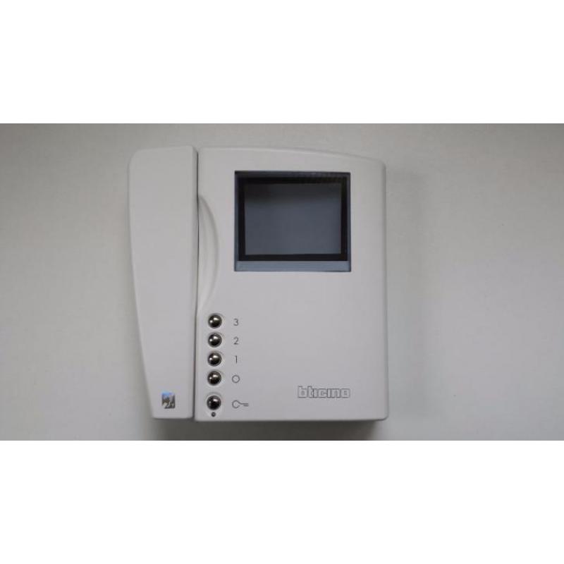 5x BTicino video telefoon BT344804 Legrand wit/zwart 4inch