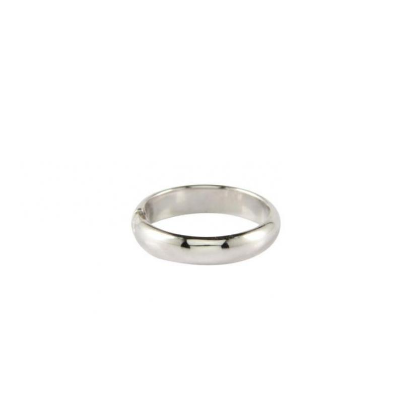Witgouden spanring met diamant van 0.25ct. 14 krt