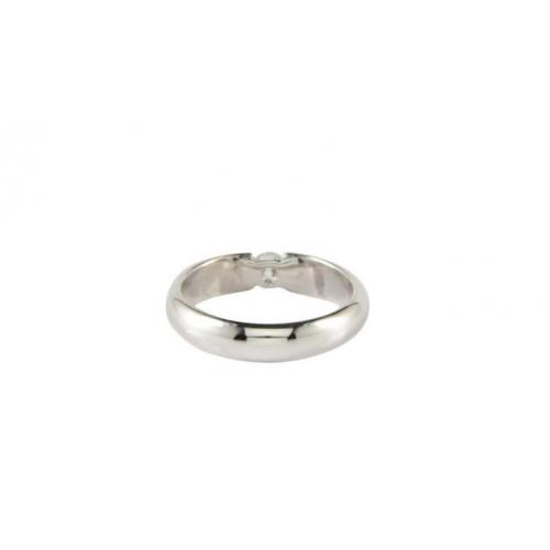 Witgouden spanring met diamant van 0.25ct. 14 krt