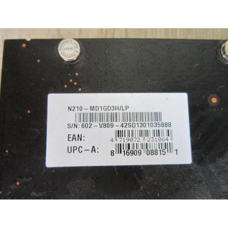 MSI N210 - MD1GD3H/LP - 1 gb