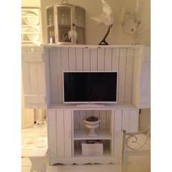 T.V Meubel kast Sloophout *Wit*