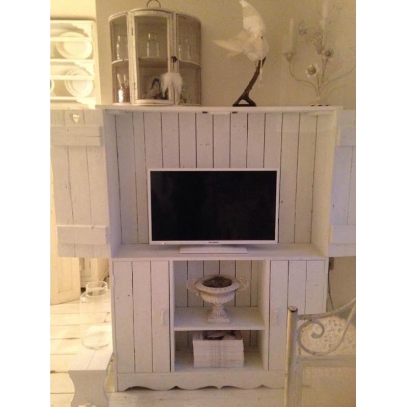 T.V Meubel kast Sloophout *Wit*