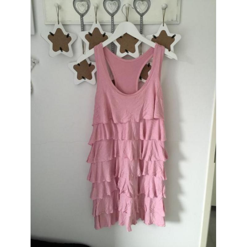 Super mooi roze zomerjurkje 42-44 L