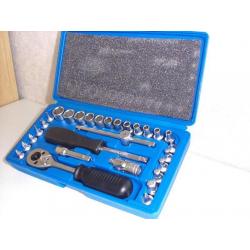 29 Delige 1/4 inch doppendoos doppen set