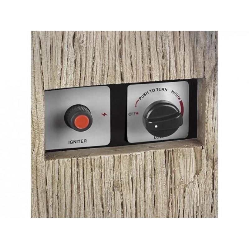 Eurom tuintafel met sfeerverwarming Ring of Fire wood