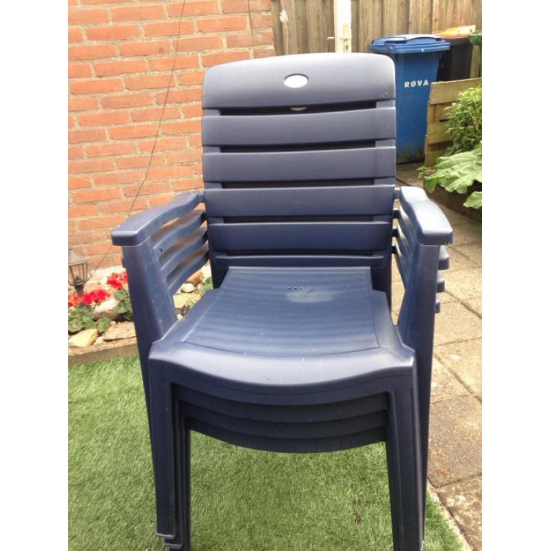 Zeer goed tuinset merk Hartman tafel met 6 stoelen