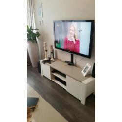 Tv meubel wit taupe e.v.t bijpassend dressoir + salontafel