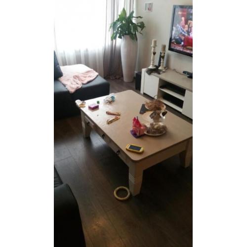 Tv meubel wit taupe e.v.t bijpassend dressoir + salontafel