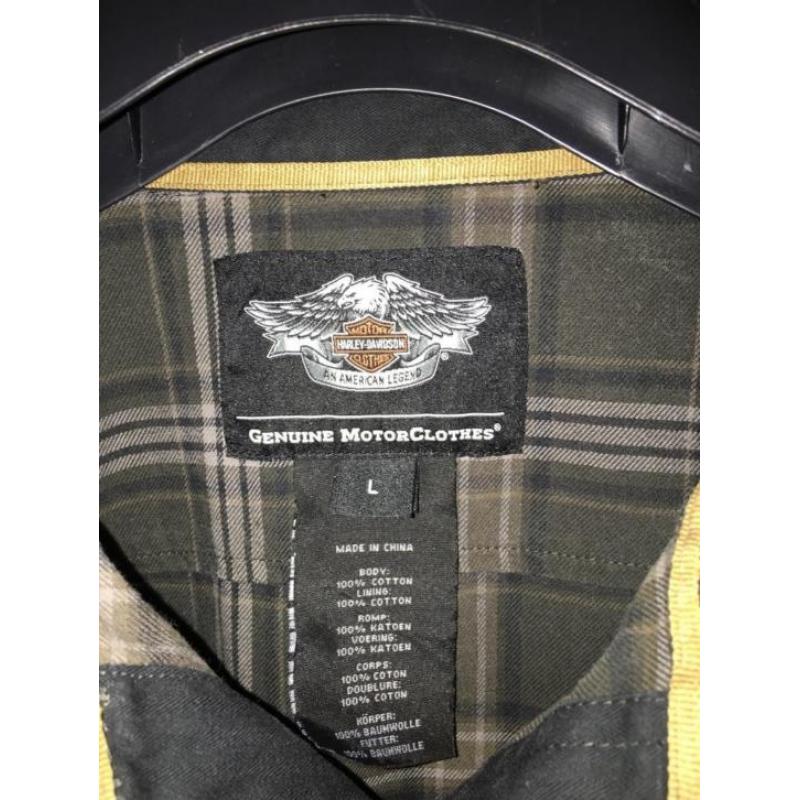 3 Prachtige Originele Harley Davidson Overhemden L XL Hemd