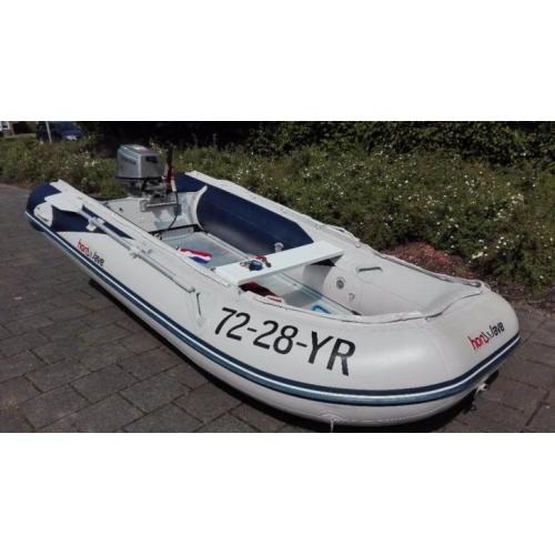 Prachtige Honwave 350 rubberboot met 15 PK motor!