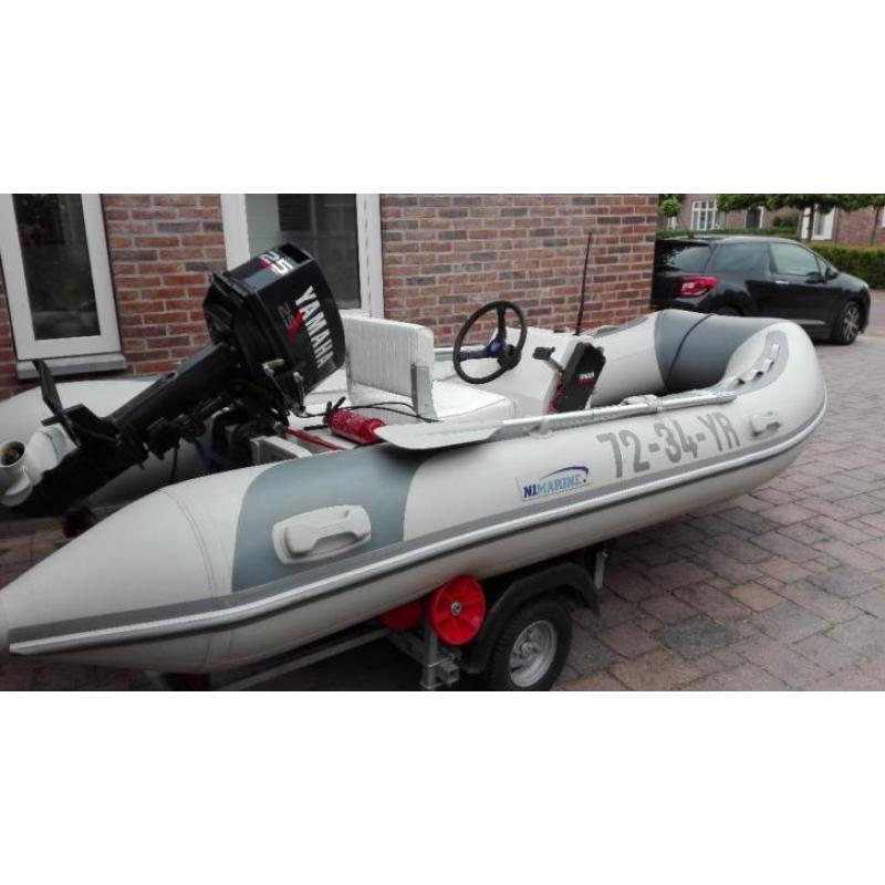 380cm Yamaha 25pk rubberboot