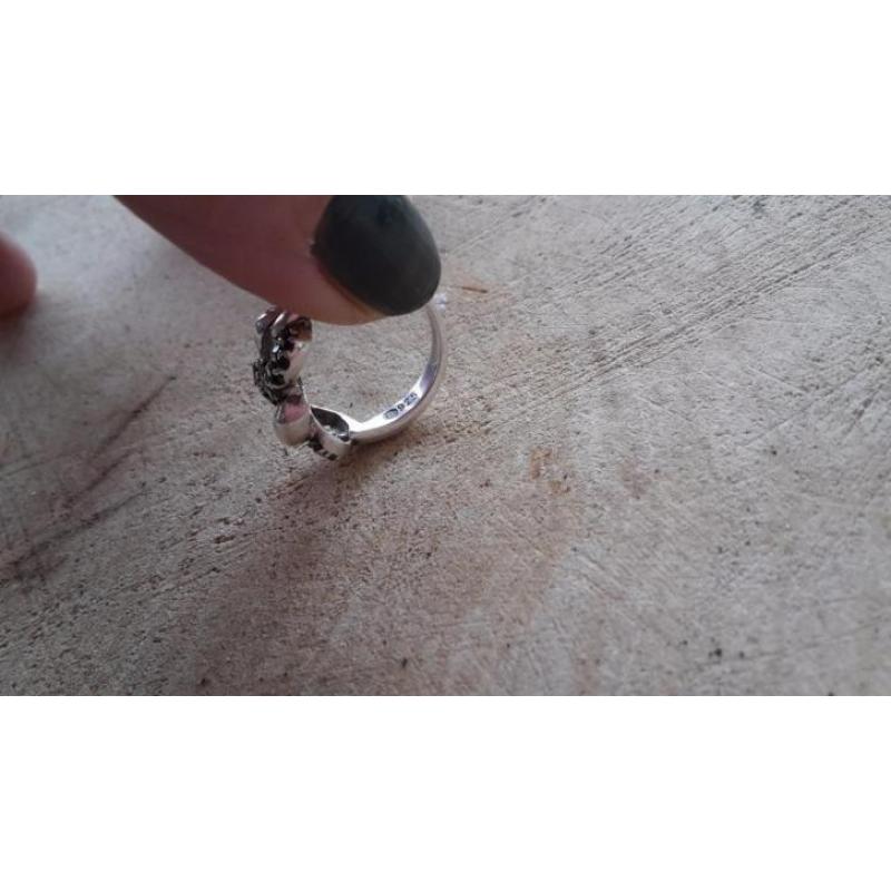 Zinzi zilver ring maat 17