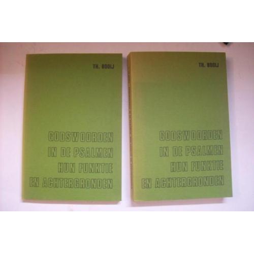 Booij, Th.-Godswoorden in de Psalmen