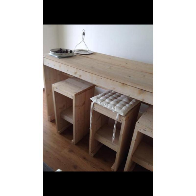 Steigerhouten set
