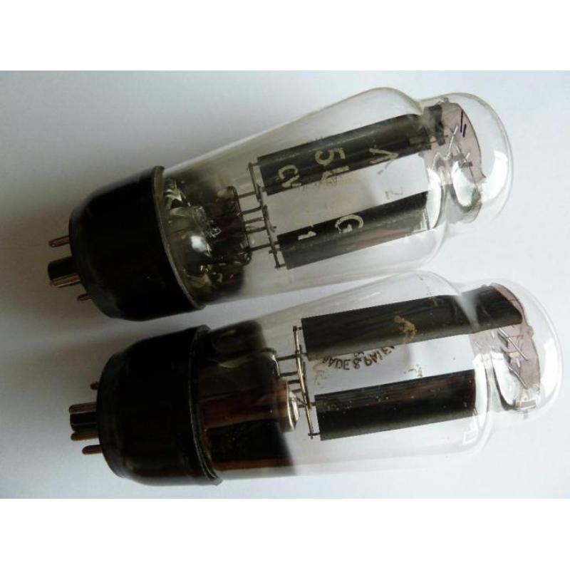 2 stuks 5U4G - U52 met GEC mov base