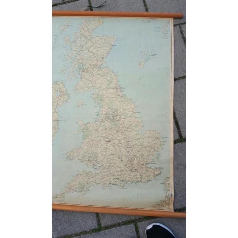 oude landkaart Verenigd Koninkrijk