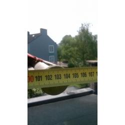 Uitvalscherm 220cm breed uitval 105cm