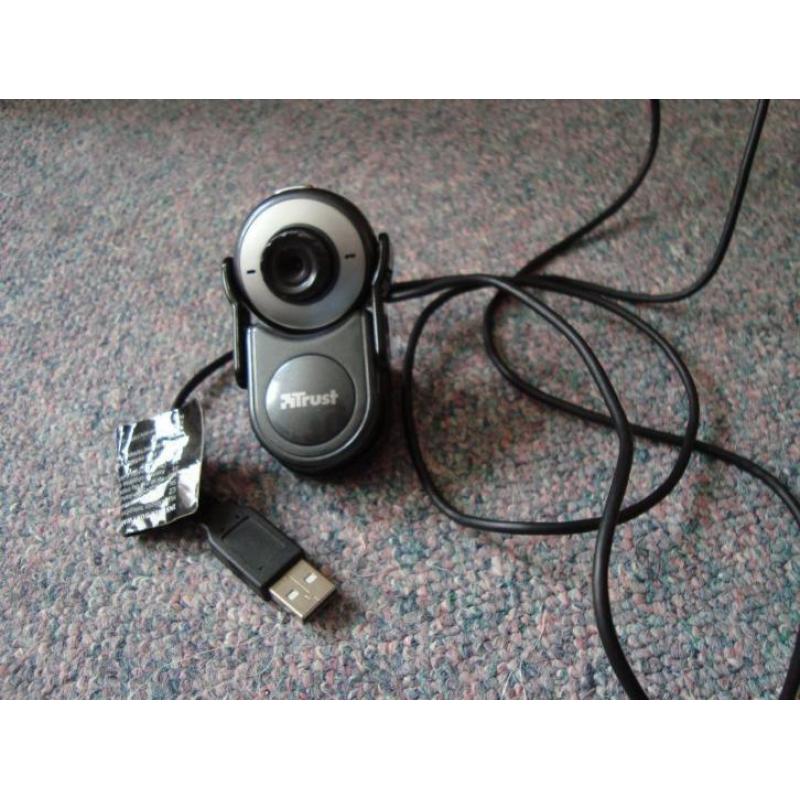 Trust webcam met knijper