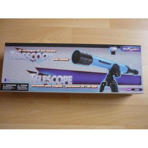 Telescoop met statief, 30 vergroting, 40 mm, nieuw!