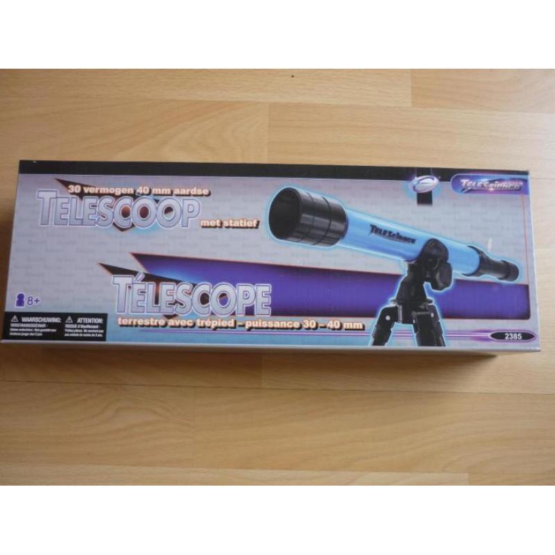 Telescoop met statief, 30 vergroting, 40 mm, nieuw!