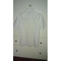 Wit overhemd heren Medium met korte mouwen, H&M maat m