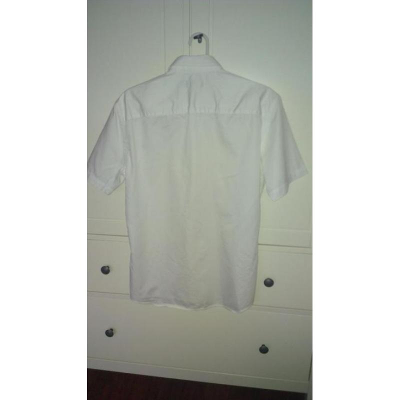 Wit overhemd heren Medium met korte mouwen, H&M maat m