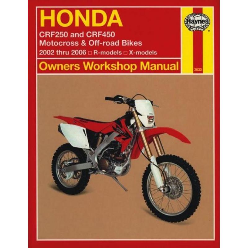 Honda CRF 250 + CRF 450 (2002 - 2006) + vertaalwoordenboekje