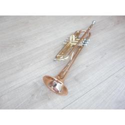 Yamaha YTR4335G gelakte bes trompet rugtaskoffer zgan