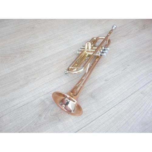 Yamaha YTR4335G gelakte bes trompet rugtaskoffer zgan