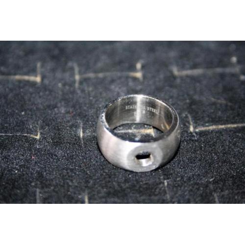 NIeuw! Melano basis ring staal mat maat 55