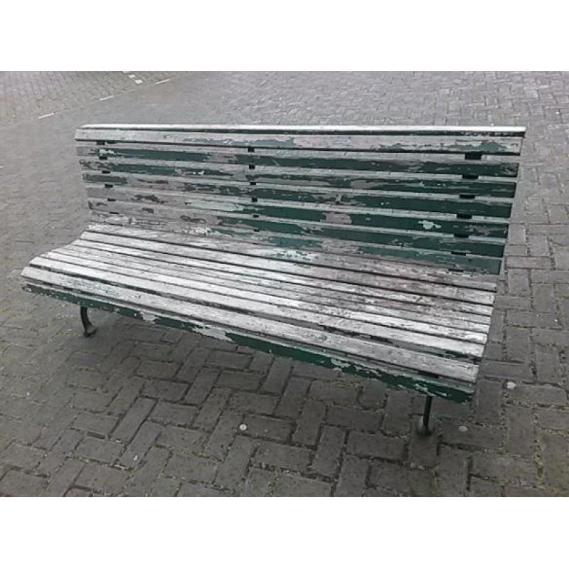 Antieke Tuinbank en tafel