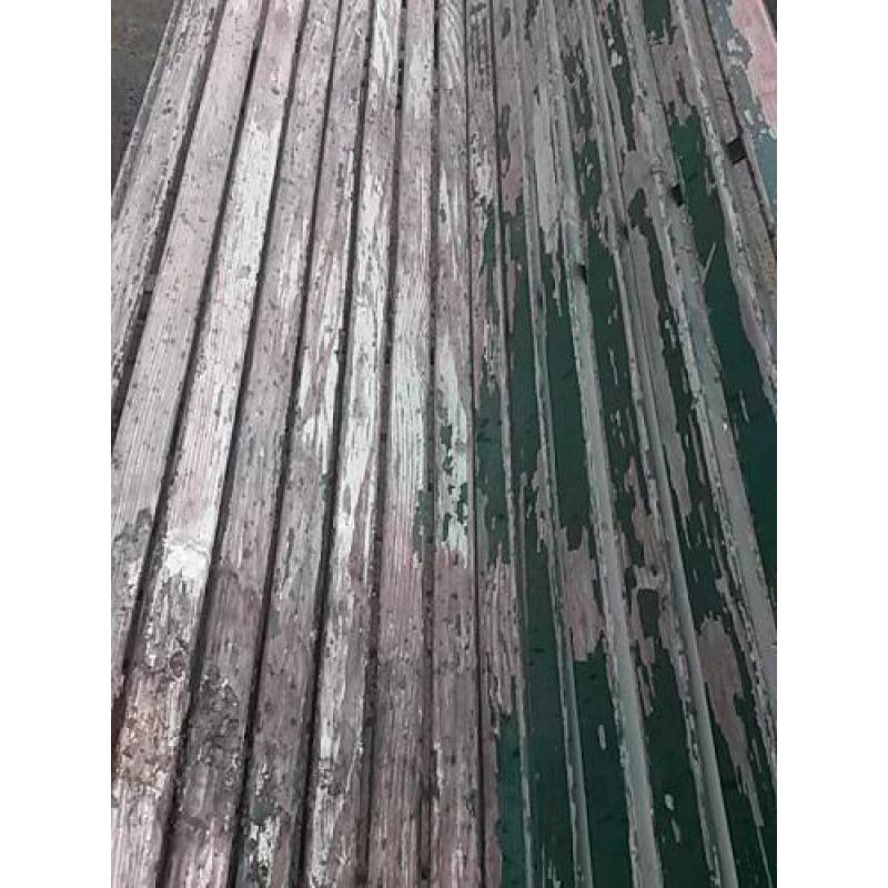Antieke Tuinbank en tafel