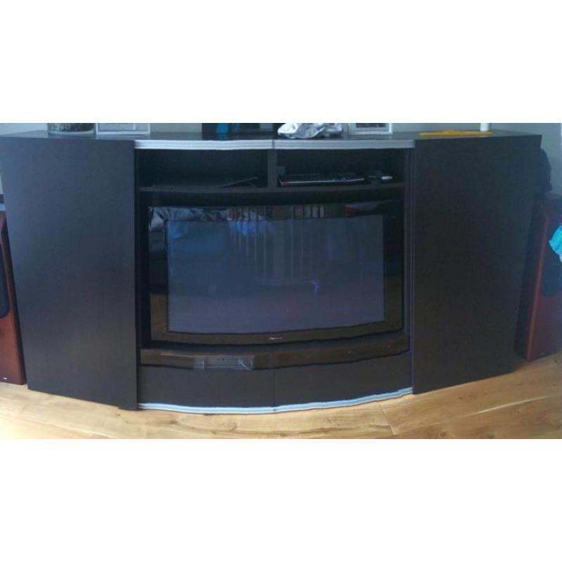 Tv kast ikea besta system donker bruin