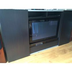 Tv kast ikea besta system donker bruin