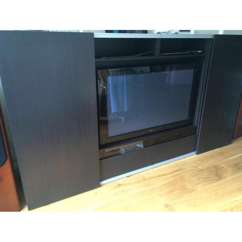 Tv kast ikea besta system donker bruin