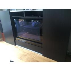 Tv kast ikea besta system donker bruin