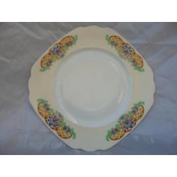 Antieke Schaal Kleurrijke Art Deco Decoratie Czecho Slova