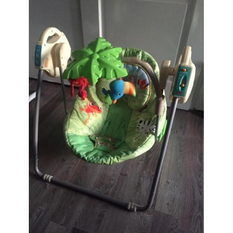 Fisher price rainforest take along wipstoeltje