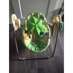 Fisher price rainforest take along wipstoeltje