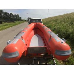 Rubberboot + trailer