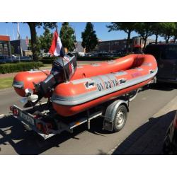 Rubberboot + trailer