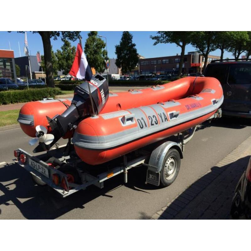 Rubberboot + trailer