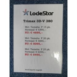 Aanbieding Lodestar opblaasboten met speedtubes