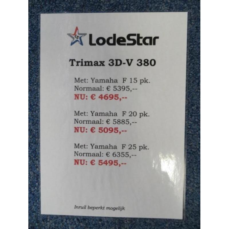 Aanbieding Lodestar opblaasboten met speedtubes