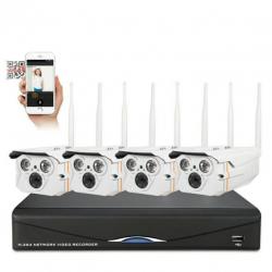 Sannce draadloos camera beveiliging systeem 4x 1MP WiFi